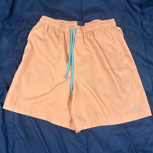 Men’s HUK Pursuit Volley swim trunks. Desert Rose color size S.